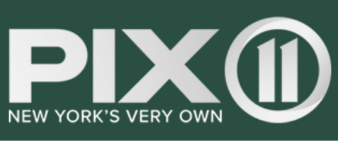 PIX 11 logo on a green background